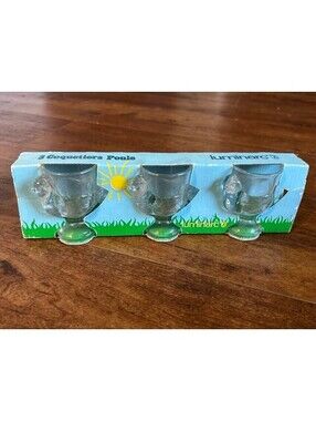 Luminarc 3 Coquetiers Poule Glass Egg Cups Set of 3 Chicken Egg Cups